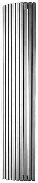 Bristan Heating Carre 90 Corner Bathroom Radiator (Aluminium). 298x1800mm.