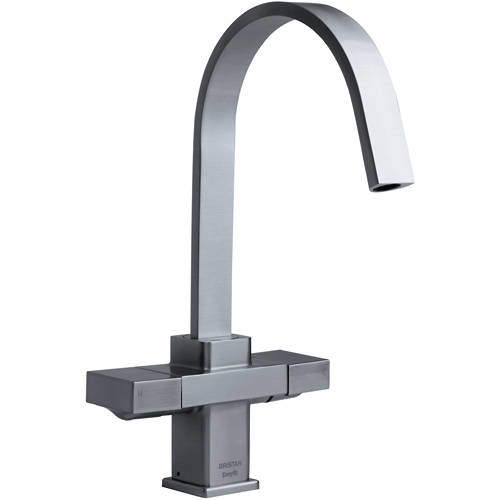 Bristan Kitchen Chocolate Easy Fit Mixer Kitchen Tap (Brushed Nickel).