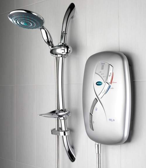 Bristan Electric Showers 8.5Kw Thermostatic Electric Shower In Matt Chrome.