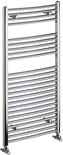 Bristan Heating Gina Curved Bathroom Radiator (Chrome). 600x700mm.