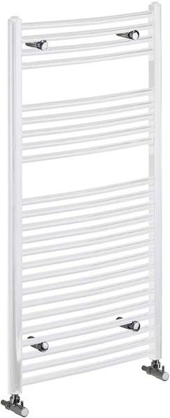 Bristan Heating Gina Curved Electric Radiator (White). 600x700mm.