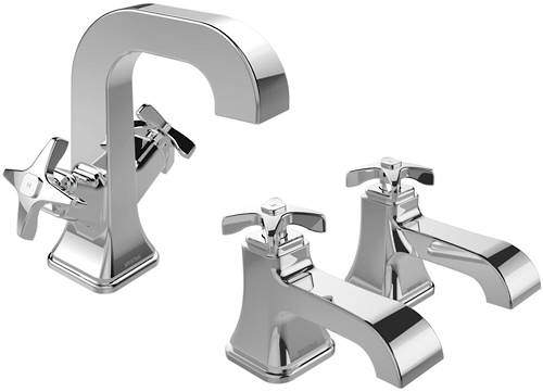 Bristan Glorious Mono Basin & Bath Taps Pack (Chrome).