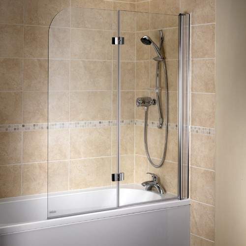 Bristan Java 2 Panel Bathscreen (Right Handed, Silver).