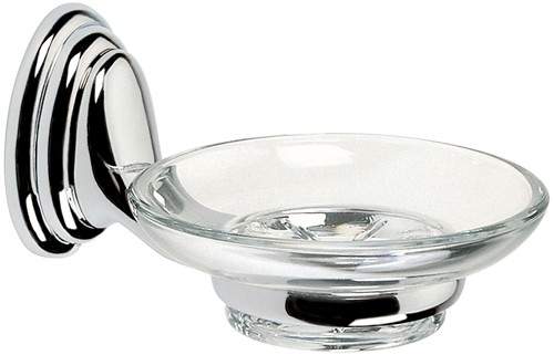 Bristan Java Glass Soap Dish (Chrome).