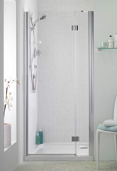 Bristan Java 1200mm Hinged Shower Door (Silver).