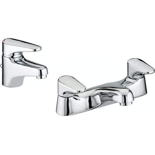 Bristan Jute Basin & Bath Filler Tap Pack (Chrome).