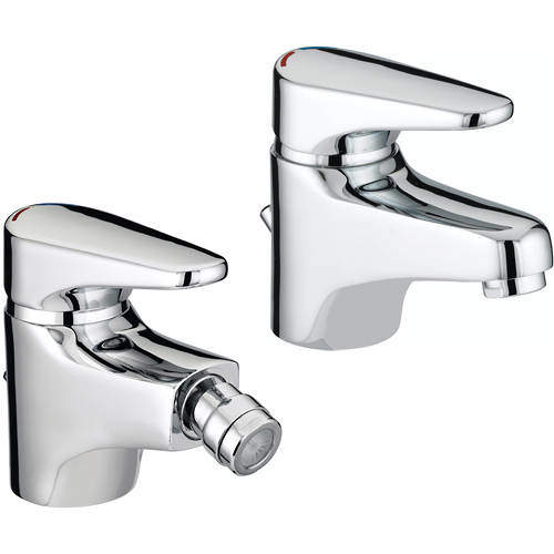 Bristan Jute Basin & Bidet Tap Pack (Chrome).