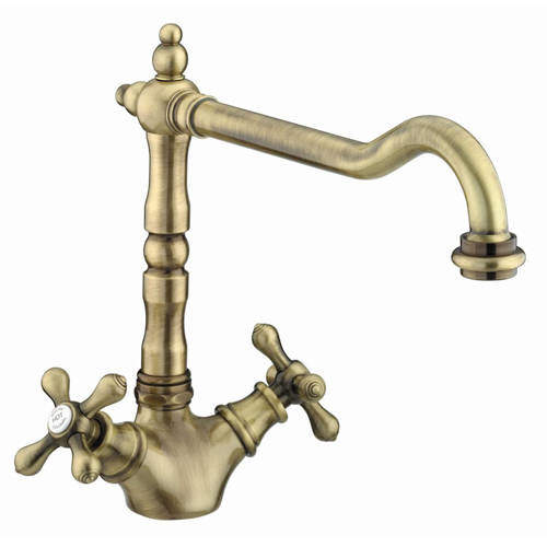 Bristan Colonial Colonial Easy Fit Mixer Kitchen Tap (Antique Bronze).