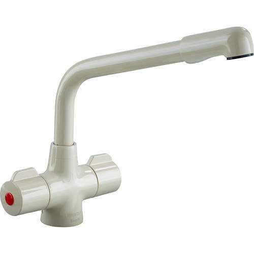 Bristan Kitchen Manhattan Easy Fit Mixer Kitchen Tap (Beige).