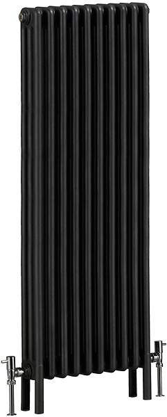 Bristan Heating Nero 3 Column Bathroom Radiator (Gun Metal). 490x1500mm.