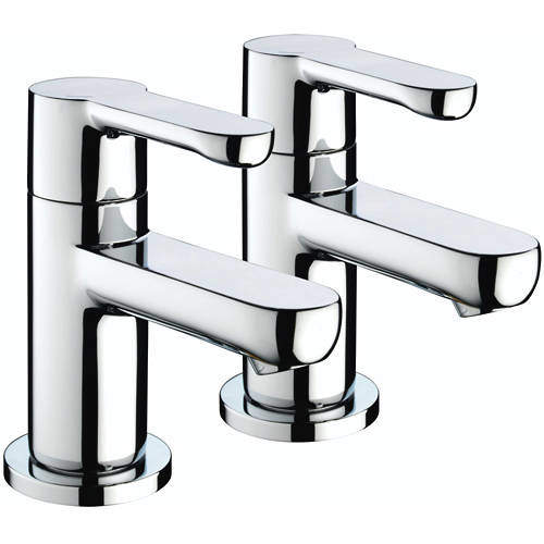 Bristan Nero Bath Taps (Pair, Chrome).