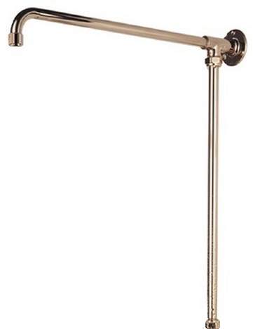 Bristan 1901 Fixed Rigid Riser Rail, Gold Plated.