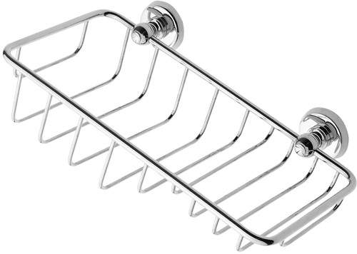 Bristan 1901 Wire Soap And Sponge Basket, Chrome Plated.