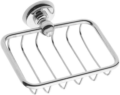 Bristan 1901 Wire Soap Basket, Chrome Plated.