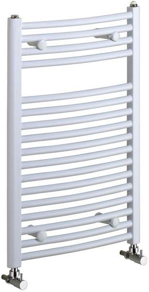 Bristan Heating Rosanna 500x1000mm Electric Curved Radiator (White).