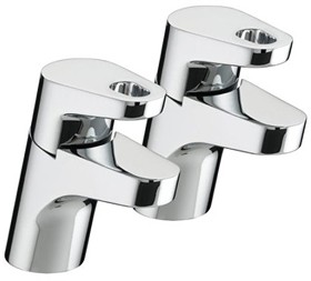 Bristan Synergy Basin Taps (Pair, Chrome).