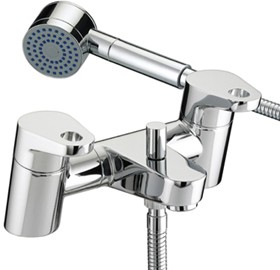 Bristan Synergy Bath Shower Mixer Tap With Shower Kit (Chrome).