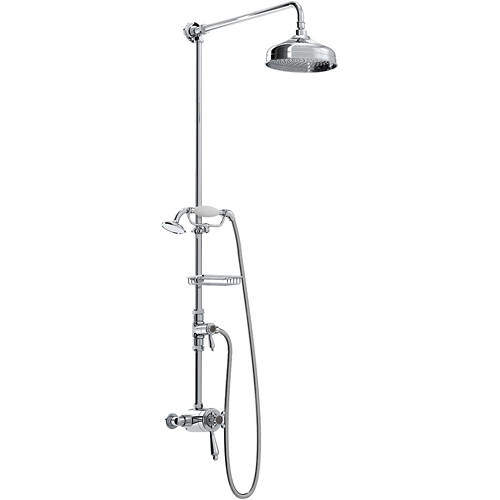 Bristan Trinity Concentric Shower Valve, Diverter & Rigid Riser Kit (Chrome).