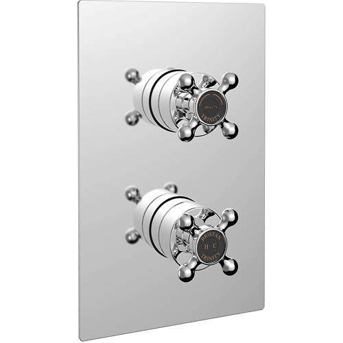 Bristan Trinity Concealed Shower Valve (2 Outlets, Chrome).