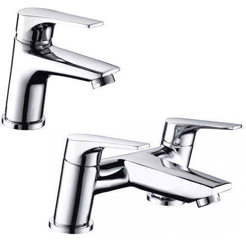 Bristan Vantage Basin & Bath Filler Tap Pack (Chrome).