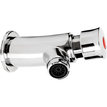 Bristan Commercial Timed Flow Soft Touch Wall Mounted Basin Tap (Single).