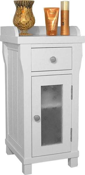 Baumhaus Hampton Bathroom Storage Cabinet (White). Size 770x365mm.