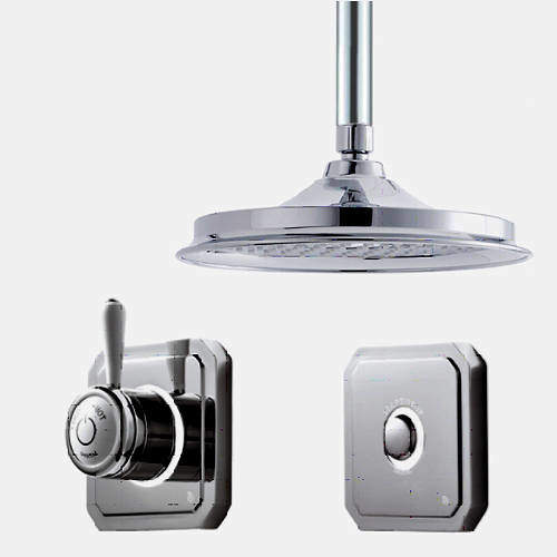 Digital Showers Digital Shower Valve, Remote & 9" Shower Head (HP).