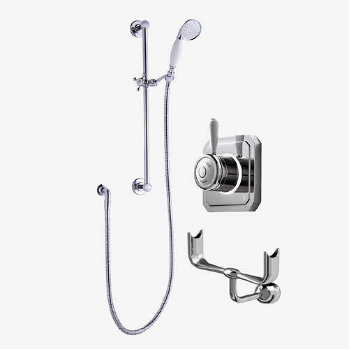 Digital Showers Digital Shower Valve, Processor, Slide Rail Kit & Cradle (HP).