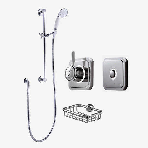 Digital Showers Digital Shower Valve, Processor, Slide Rail Kit & Remote (HP).