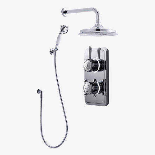 Digital Showers Twin Digital Shower Pack With Spray Kit & 9" Head (HP).