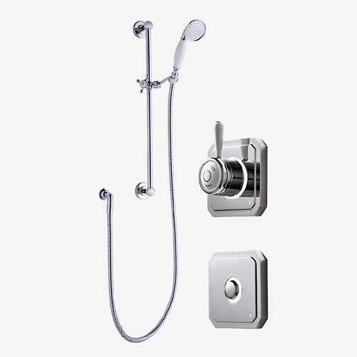 Digital Showers Digital Shower Valve, Remote & Slide Rail Kit (LP).