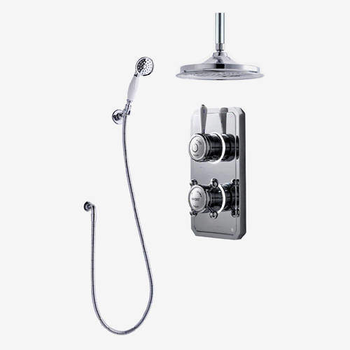 Digital Showers Twin Digital Shower Pack With Spray Kit & 6" Head (LP).