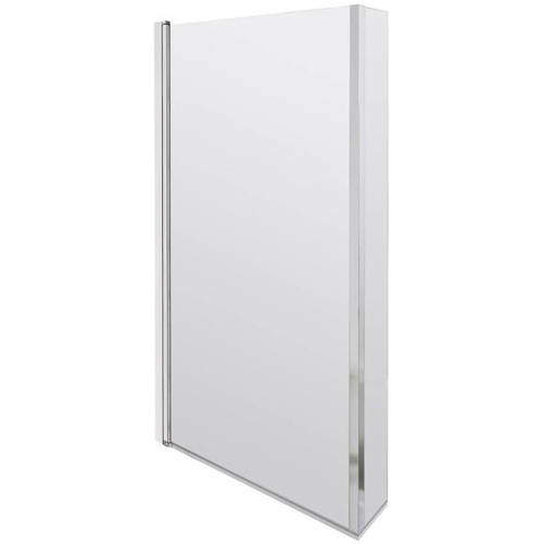 BC Designs Hinged L Shaped Shower Bath Screen 808x1400mm.