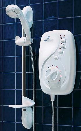 Galaxy Showers Aqua 4000 10.5kW in white & chrome.