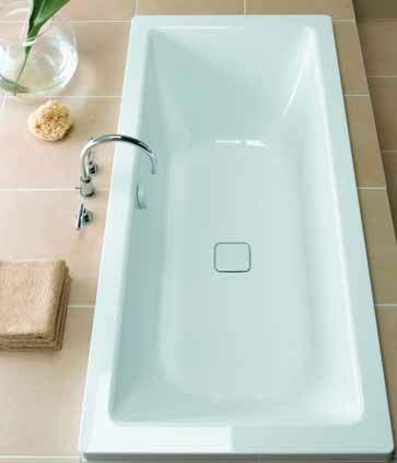 Kaldewei Cono Duo Designer Steel Bath. No Tap Hole. 1700x750mm.