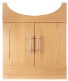 Woodlands Shaker Semi Basin Insert Unit (Beech).  700x310x870mm