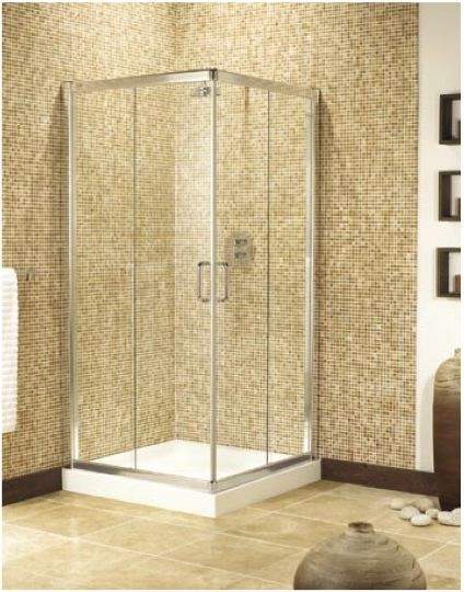 Image Ultra 800mm shower enclosure with sliding corner doors.
