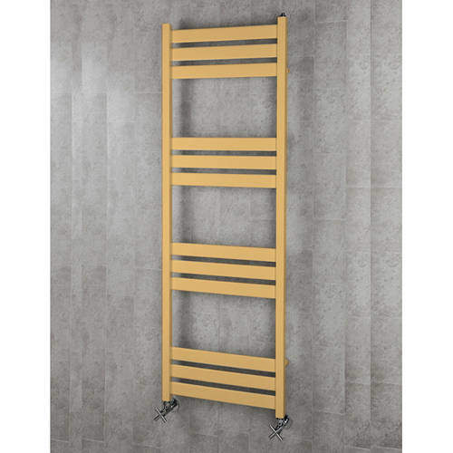 Colour Heated Towel Rail & Wall Brackets 1500x500 (Beige).