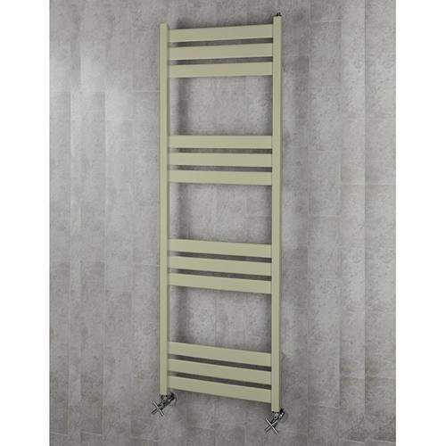 Colour Heated Towel Rail & Wall Brackets 1500x500 (Pebble Grey).