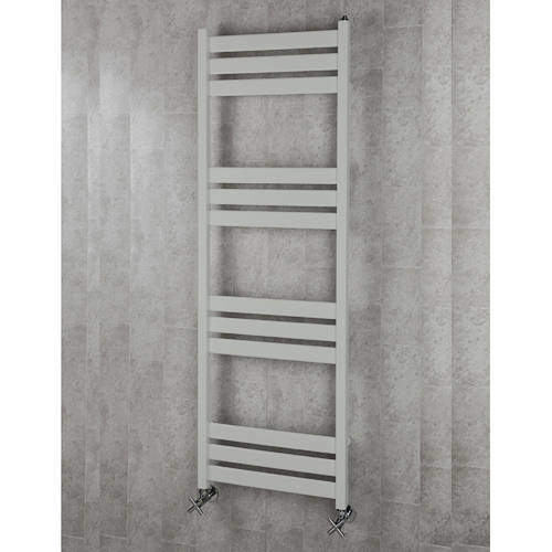 Colour Heated Towel Rail & Wall Brackets 1500x500 (Light Grey).