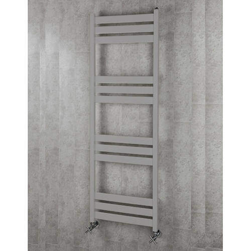 Colour Heated Towel Rail & Wall Brackets 1500x500 (White Alumin).