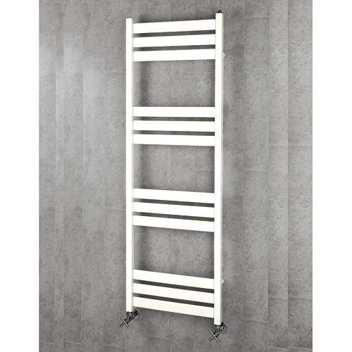 Colour Heated Towel Rail & Wall Brackets 1500x500 (Pure White).