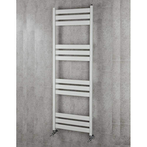 Colour Heated Towel Rail & Wall Brackets 1500x500 (White).