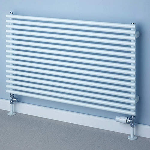 Colour Chaucer Single Horizontal Radiator 402x1520mm (White).