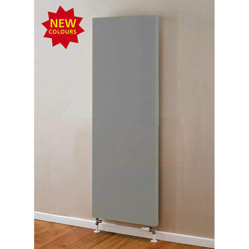 Colour Faraday Vertical Radiator 1600x500mm (P+, Window Grey, 5684 BTUs).