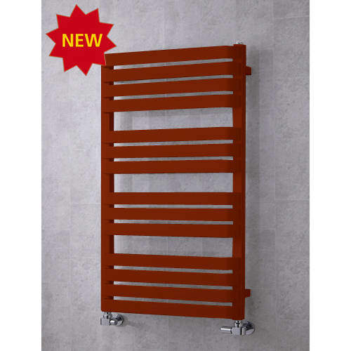 Colour Heated Towel Rail & Wall Brackets 1110x500 (Purple Red).