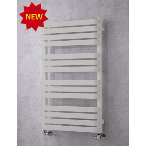 Colour Heated Towel Rail & Wall Brackets 1110x500 (Light Grey).