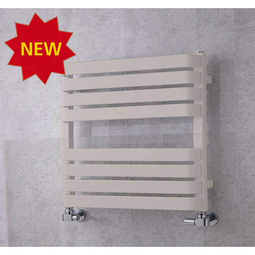 Colour Heated Towel Rail & Wall Brackets 655x500 (Light Grey).