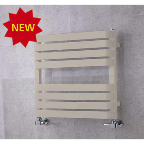 Colour Heated Towel Rail & Wall Brackets 655x500 (Silk Grey).