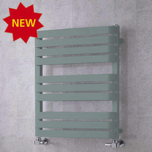 Colour Heated Towel Rail & Wall Brackets 785x500 (Traffic Grey A).